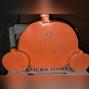 New! Rae Dunn Large HAPPY HALLOWEEN table Top Ceramic Decor